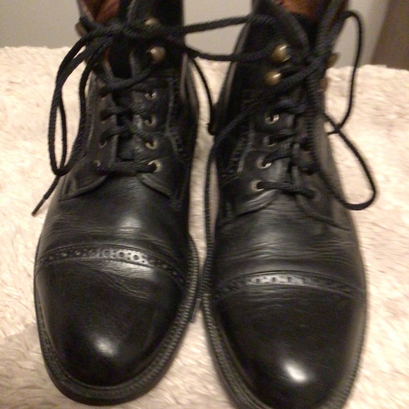 Carlo Morandi Leather Boots SZ 11/11.5 Made in Italy main image 4